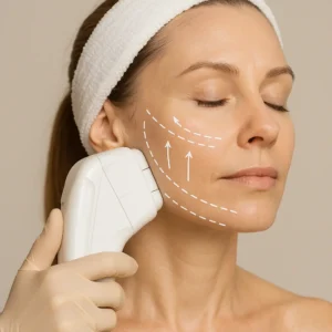 Woman having HI-FU to reduce wrinkles call LA LIPO Hampshire Now!