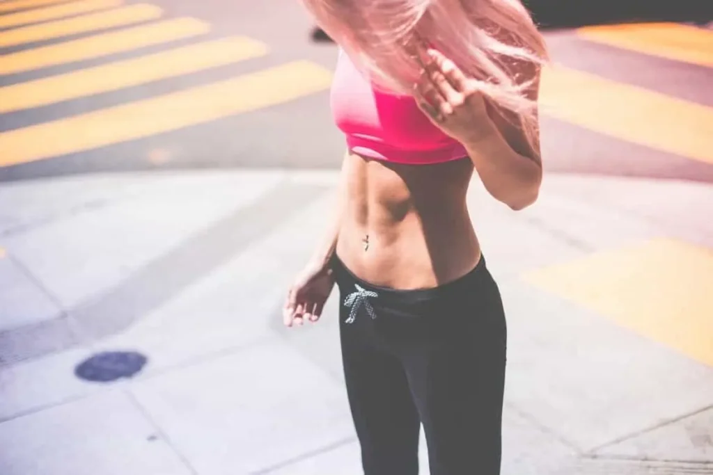Woman with toned stomach after LA-EMS Body Sculpting Treatment Hampshire