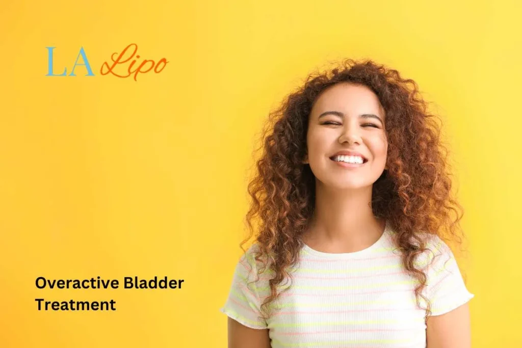 woman smiling about overactive bladder treatment Hampshire solutions
