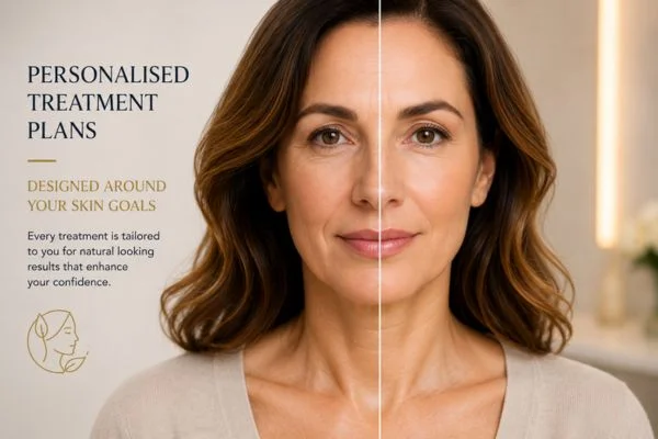 Before and after results of Collagen Lift Therapy Hampshire